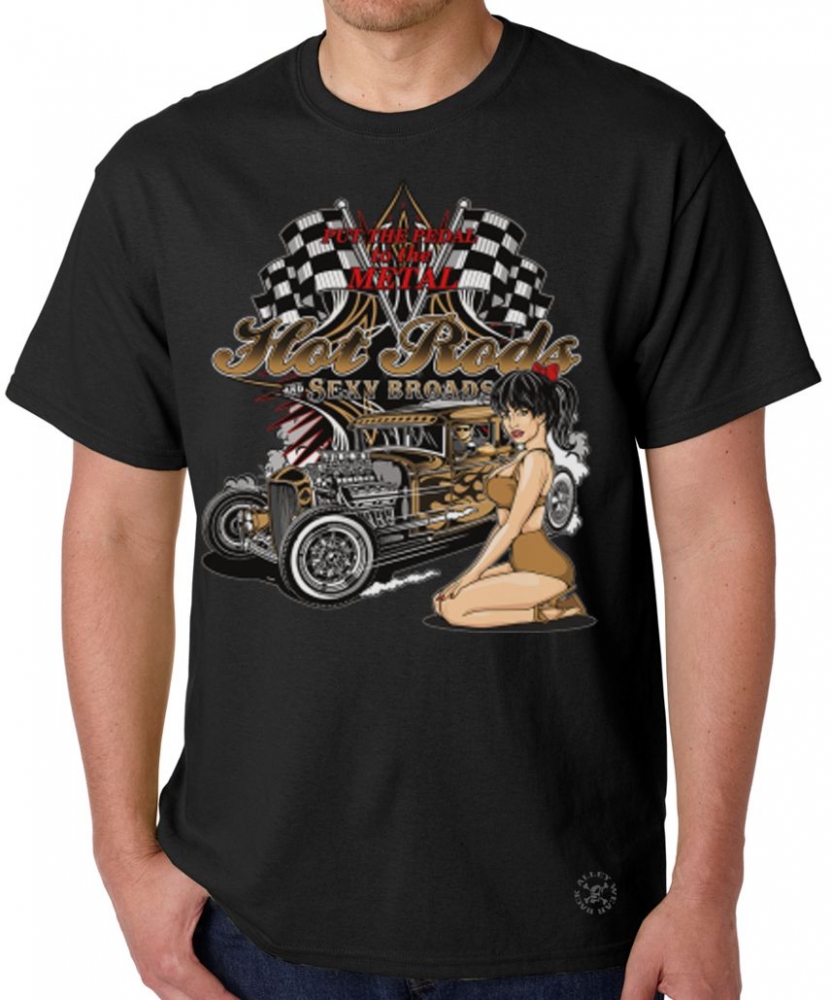 Hot Rods & Sexy Broads T-Shirt | Back Alley Wear