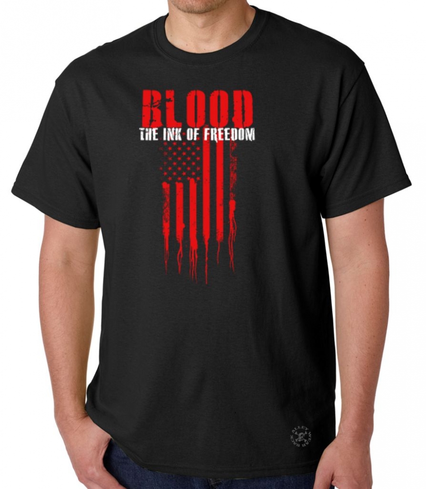 Blood The Ink of Freedom T-Shirt | Back Alley Wear