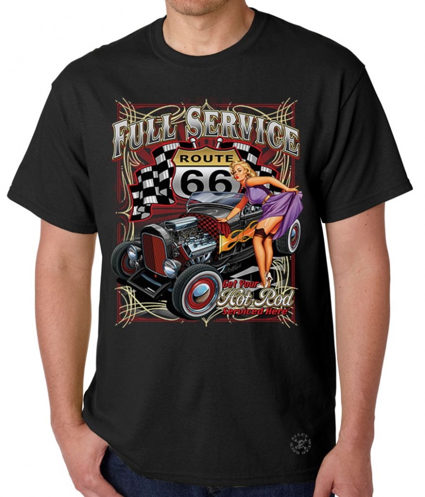 Route 66 Full Service T-Shirt | Back Alley Wear