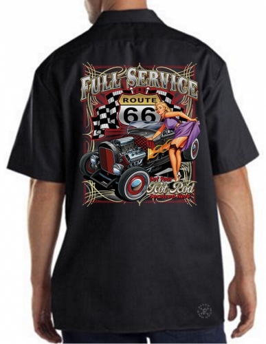 Route 66 Full Service Work Shirt | Back Alley Wear