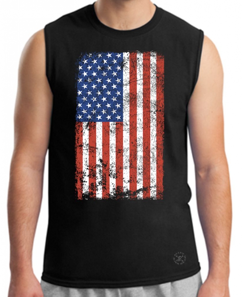 American Flag Muscle T-Shirt | Back Alley Wear